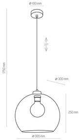 Lampadario a sospensione con filo CUBUS 1xE27/60W/230V blu