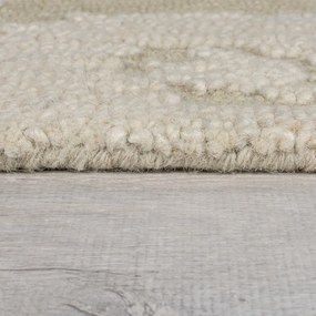 Tappeto beige in lana tessuto a mano 200x290 cm Dion Ikat – Flair Rugs