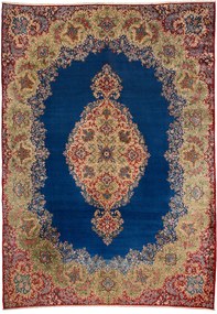 Kerman Tappeto 290x410 Beige (Iran) Annodato A Mano