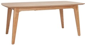 Tavolo da pranzo scandinavo allungabile impiallacciatura rovere L180-230 cm FIFTIES