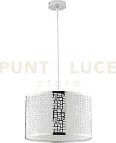 Lampadario a sospensione maya cromo 1 luce attacco e27 35x35x100cm ...