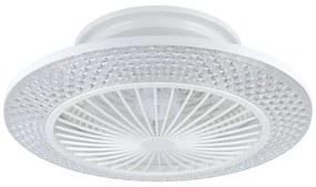 Ventilatore da soffitto Malinska bianco, Ø 55 cm, dimmerabile, EGLO IP20