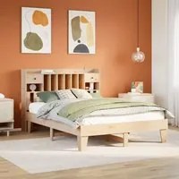 Letto senza Materasso 160x200 cm in Legno Massello di Pino 3308837