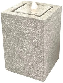 Fontana decorativa in cemento H 46 cm, 32.5 x 32.5 cm