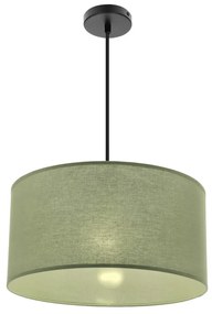 Lampadario verde con paralume in tessuto ø 40 cm Shanti – Candellux Lighting