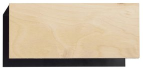 Applique Minimal Sarutahiko Acciaio Nero 1 Luce E27 Ip20