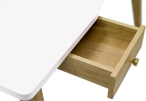 Scrivania con effetto rovere 70x140 cm Nice – Woodman