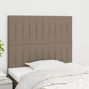 Testiera 2 Pz Tortora 100x5x78/88 Cm İn Tessuto /