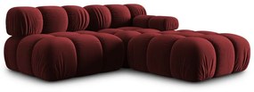 Divano in velluto rosso 282 cm Bellis - Micadoni Home