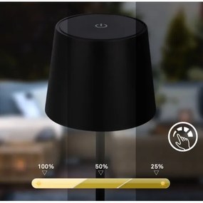 Briloner 7423015 - Lampada da tavolo LED dimmerabile LED/2,6W/5V IP44 nero