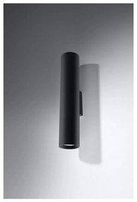 Lampada da parete nera 2 Castro - Sollux