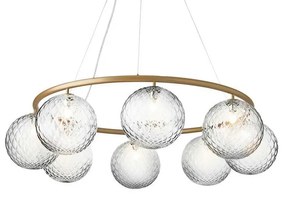 Miira 8 Circolare Lampadario Ottone/Optic - Nuura