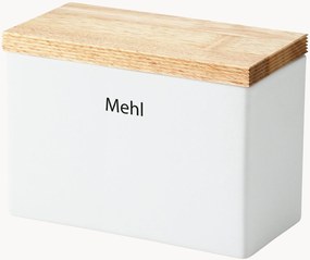 Barattolo con coperchio in legno di caucciù Mehl