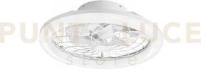 Plafoniera led ventilatore etesia bianco 40w 5500lm cct 3000k luce ...