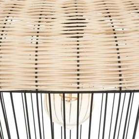 Atmosphera - Lampadario a sospensione con filo ANEA 1xE27/40W/230V rattan