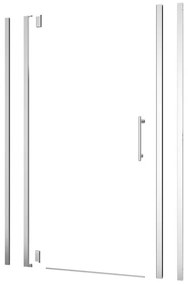 Kit di installazione telaio e ferramenta per doccia ad apertura girevole REMIX L 80-90 x H 195 x P 3.8 cm cromato lucido