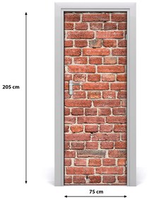 Sticker porta Muro di mattoni 75x205 cm