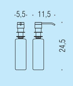 Colombo Design Contract B99890cr Dispenser Spandisapone Da Incasso Cromo