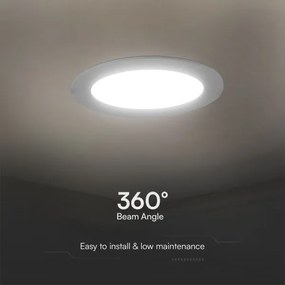 Lampada LED da incasso SAMSUNG CHIP LED/18W/230V 6500K diametro 22 cm bianco