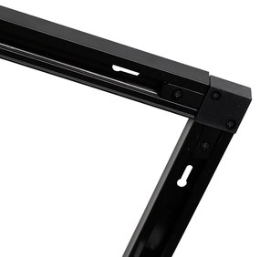 Sistema a binario moderno monofase con 10 faretti neri - Jeana