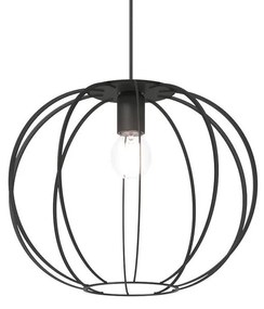 Lampadario Design Leo nero  E27 Ø40cm