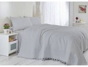 Copriletto beige in cotone 220x240 cm Pique – Mijolnir