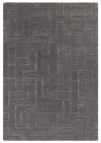 Tappeto in lana antracite 120x170 cm Maze - Asiatic Carpets