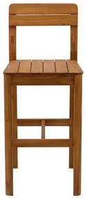 Sgabelli da bar per giardino in legno massello H80 cm (set di 2) AKIS