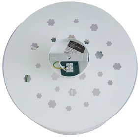 Plafoniera per bambini bianca con fiori - Harrie tra i fiori