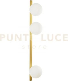 Applique a parete enoire oro 3 luci attacco e14 14x14x90cm diffusor...
