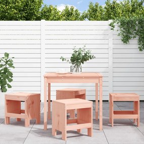 Set da pranzo per giardino 5 pz in legno massello di douglas