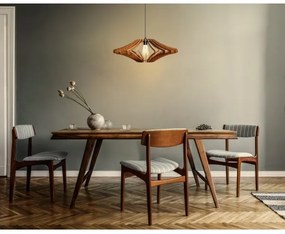 Lampadario a sospensione con filo 1xE27/60W/230V marrone diametro 47 cm