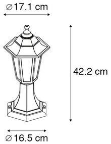 Lampada da esterno oro antico 42 cm IP44 - New Haven
