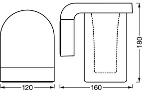 Ledvance - Applique da esterno LED RGBW dimmerabile SMART+ CASCADE LED/10W/230V Wi-Fi IP44