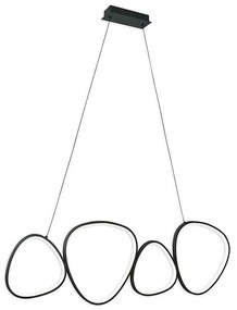 Lampadario LED a cavo PETRA LED/48W/230V 4000K nero