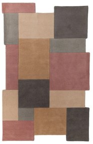 Tappeto in lana marrone 120x180 cm Collage - Flair Rugs