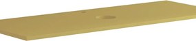 Top per lavabo KYOTO L 120.5 x H 1.8 x P 46 cm giallo sole truciolare, opaco