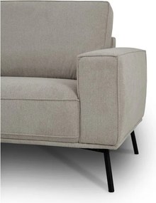 Divano angolare greige (con penisola a sinistra/a L) con rivestimento in ciniglia Amsterdam – Scandic