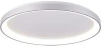 MEKAR 800 plafoniera rotonda LED 95W CCT 3000K 4000K lampada 80cm luce soffitto negozio salone 230V COLORE SILVER