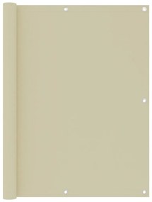 Paravento Da Balcone Crema 120x600 Cm Tessuto Oxford /