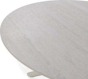 Tavolo da pranzo rotondo con piano in ceramica ø 119,5 cm Talia – Marckeric