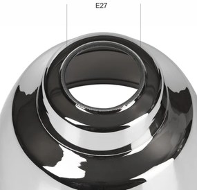 Vetro di ricambio MARIO E27 Ø 16 cm cromato