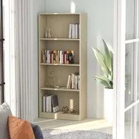 Libreria a 4 Ripiani Rovere Sonoma 40x24x142 cm in Truciolato 800876