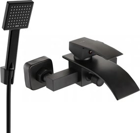 Mexen Aries R45 batteria da vasca con set doccia, nero - 74483R45-70