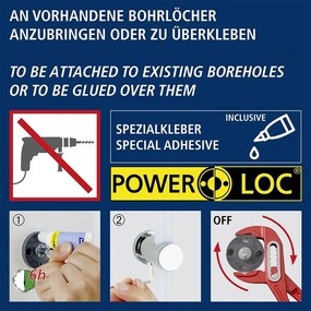 Mensola trasparente autoportante per il bagno - Wenko