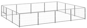 Gabbia Per Cani Argento 12 M² İn Acciaio /
