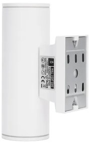 Aigostar - Applique da esterno 2xGU10/230V bianco IP65 arrotondato