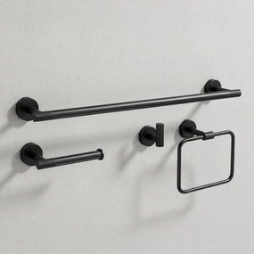 Set accessori da bagno GRID Black 4 pezzi