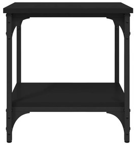 Tavolino nero 40x30x42 cm in legno multistrato