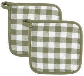 Presine in set in cotone 2 pz Gingham – Tiseco Home Studio